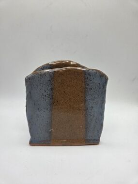 Handmade Studio Art Ceramic Artist Signed Napkin Holder